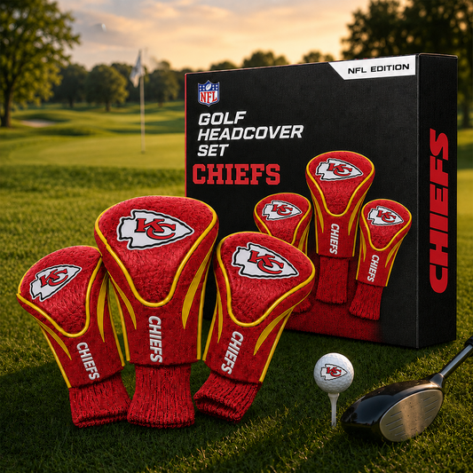 KC Team Golf NFL 3-Pack Contour Sock Headcovers