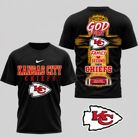 KC x NFL Faith Family Team Pride 3D T-Shirt 0207