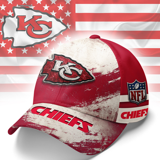 KC x NFL Grunge Style Team Premium Cap 0207