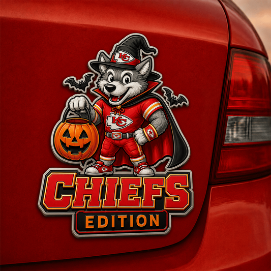 KC x NFL Halloween Edition Car Namge Badge