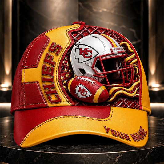 KCC _NFL Legacy 3D Premium Leather Cap – Personalized Edition