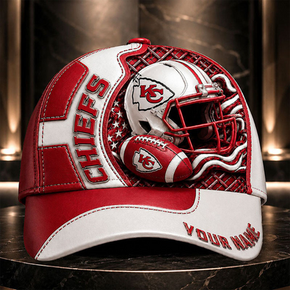 KCC _NFL Legacy 3D Premium Leather Cap – Personalized Edition