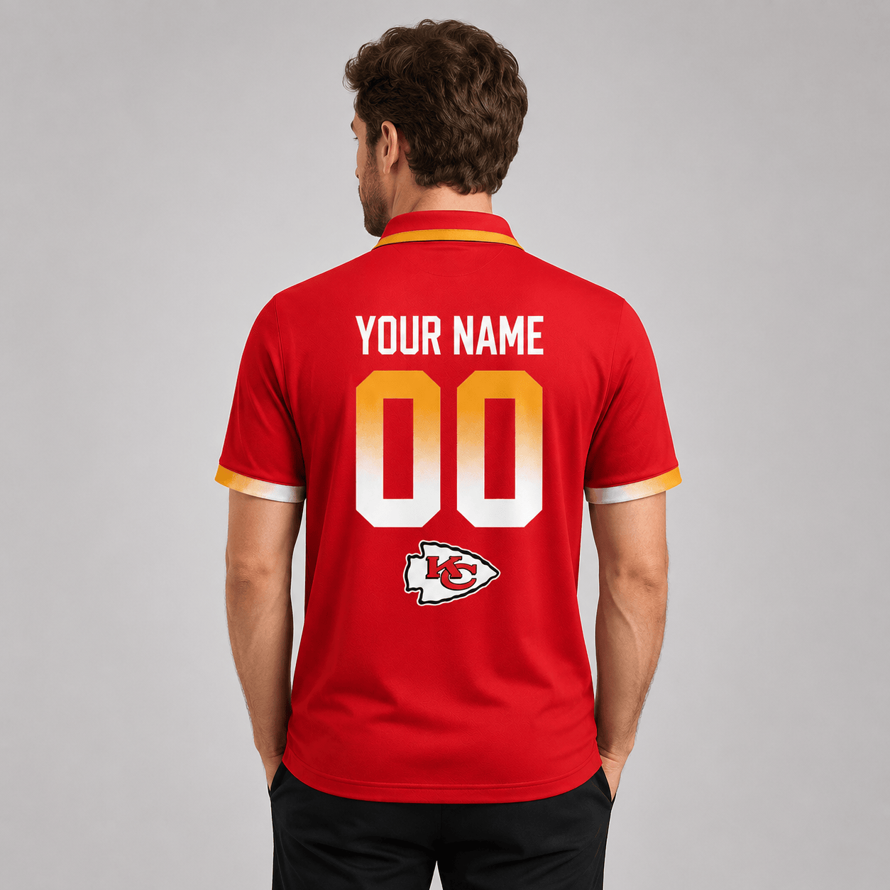 KCC Premium NFL Personalized Match Day Polo Shirt