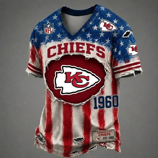 KCC x NFL American Flag Luxury Classic T-shirt 252606