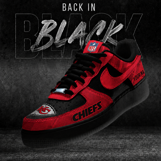 KCC x NFL Back In Black V2 AF1 Sneakers  270626