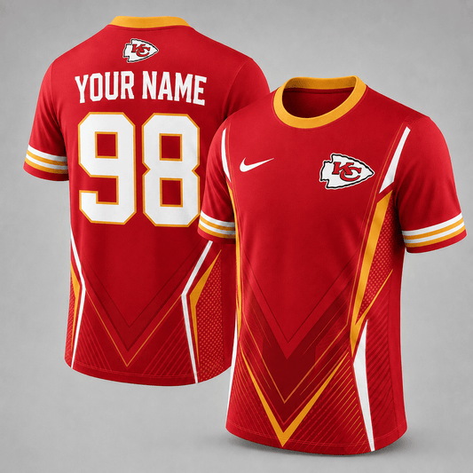 KCC x NFL Custom Name Number Personalized Athletic T-Shirt