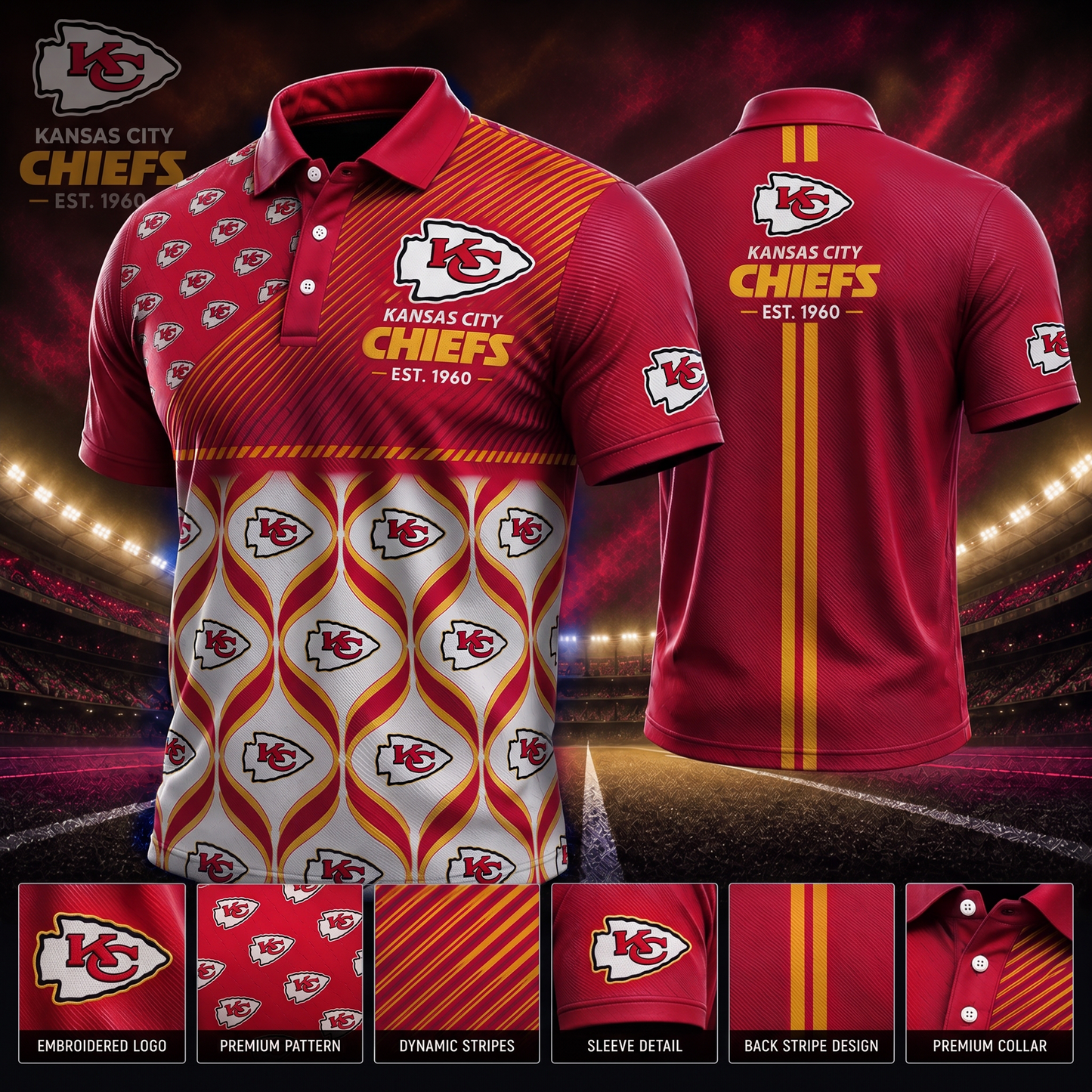 KCC_PREMIUM NFL  EXCLUSIVE POLO SHIRT LIMITED EDITION 200726