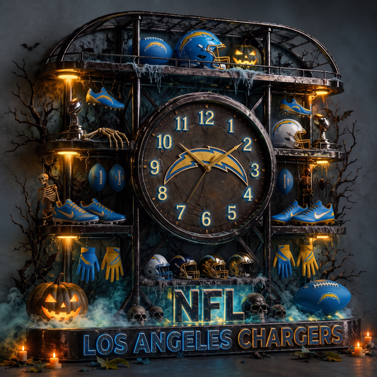 LAC X NFL Haunted Legacy Wall Clock – Halloween Limited Edition