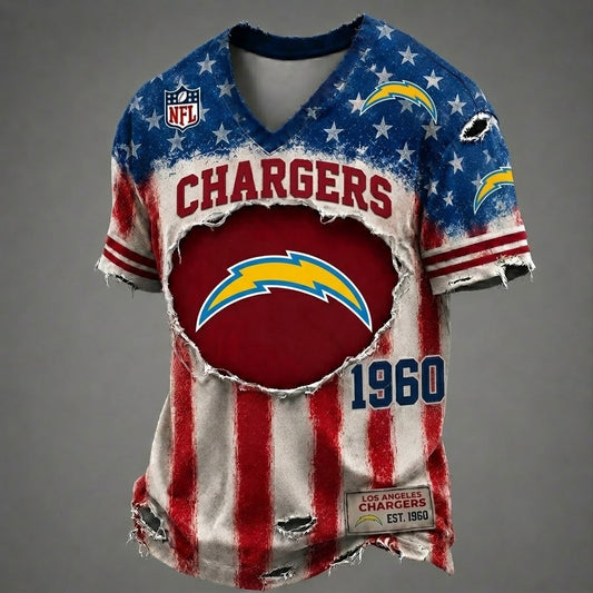 LAC x NFL American Flag Luxury Classic T-shirt 252606
