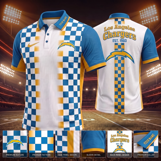 LAC_ PREMIUM NFL EXCLUSIVE POLO SHIRT LIMITED EDITION