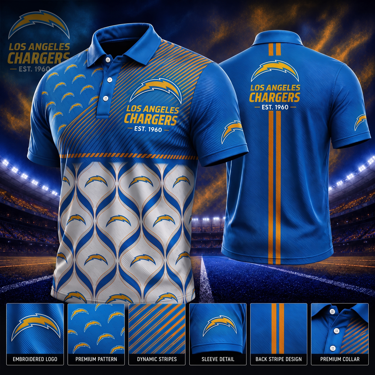 LAC_PREMIUM NFL  EXCLUSIVE POLO SHIRT LIMITED EDITION 200726