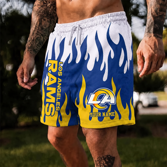 LAR X NFL Flame Shorts