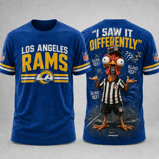 LAR x NFL Premium Funny Blind Referee Mocking 3D Shirt Football Game Day Enthusiasts