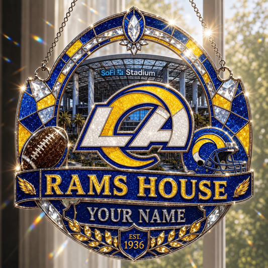 LAR x NFL Premium Suncatcher Luxury Personalized Gift For Fan