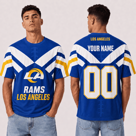 LAR x NFL Premium T-Shirt 3D Personalized Gift For Fan