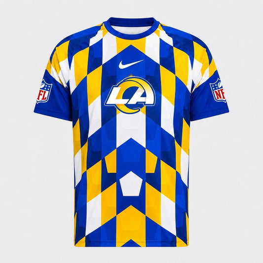 LAR x Premium NFL Geometric Fan Performance T-Shirt