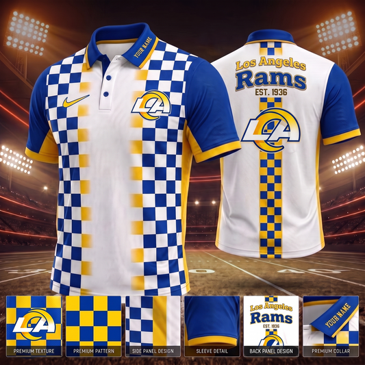LAR_ PREMIUM NFL EXCLUSIVE POLO SHIRT LIMITED EDITION