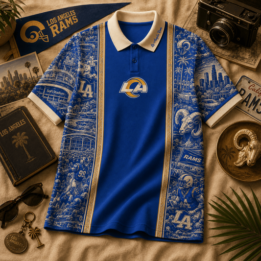 LAR_NFL Heritage Polo Shirt Gifts For Fan - Limited Edition