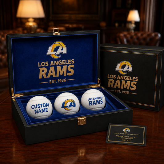 LAR_NFL PERSONALIZED COMBO TENNIS BALL COLLECTOR BOX