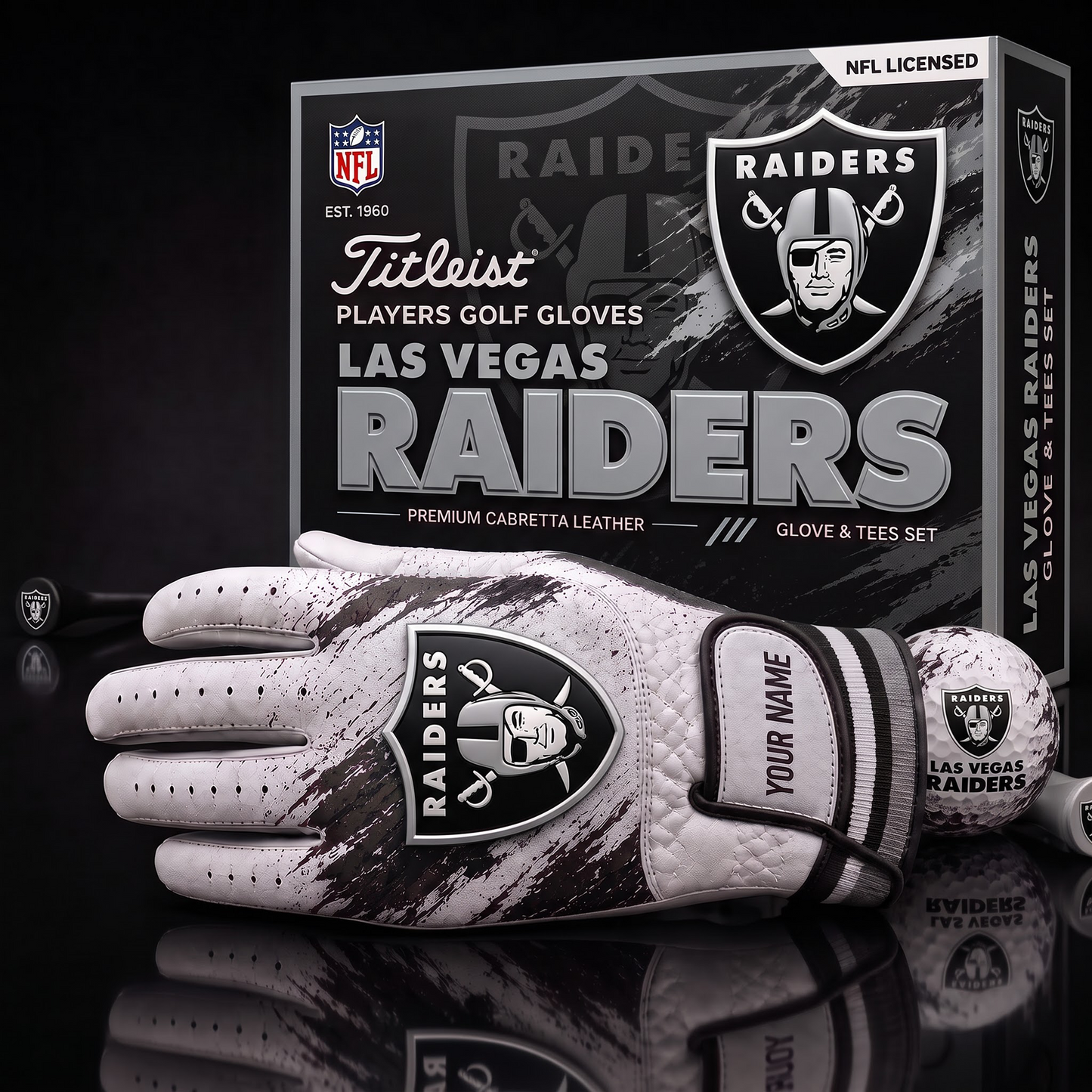 LV NFL LUXURY PERSONALIZED GOLF GLOVE SET LIMITED EDTION