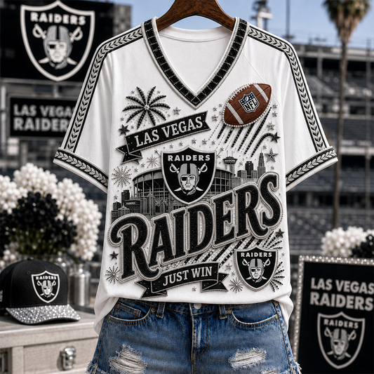 LVR_Denver Broncos NFL WOMAN V-NECK SHIRT FOR FAN 210726