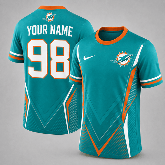 MD x NFL Custom Name Number Personalized Athletic T-Shirt