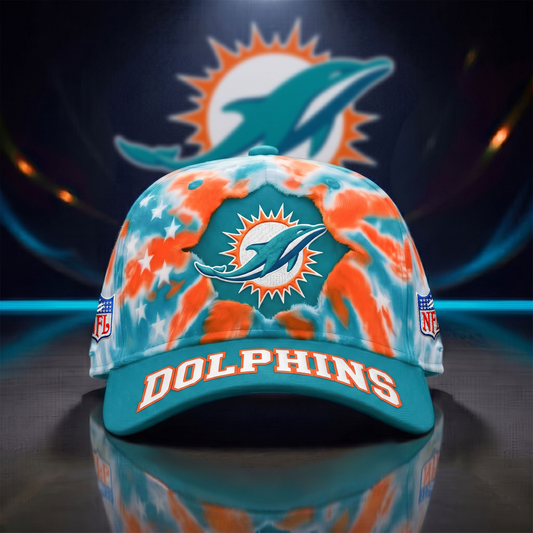 MIA x NFL Game Day Tie Dye Cap