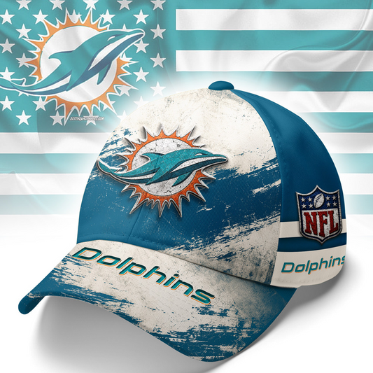 MIA x NFL Grunge Style Team Premium Cap 0207