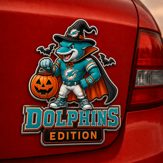 MIA x NFL Halloween Edition Car Namge Badge