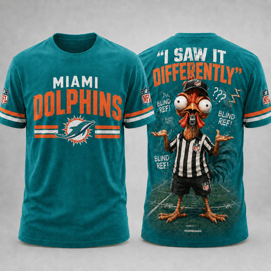 MIA x NFL Premium Funny Blind Referee Mocking 3D Shirt Football Game Day Enthusiasts