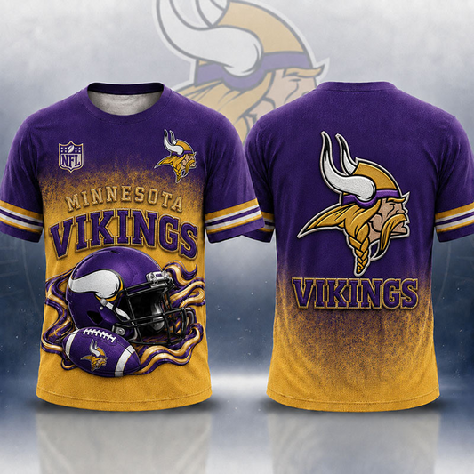 MIN X NFL Premium Victory Series 3D T-Shirt 2107