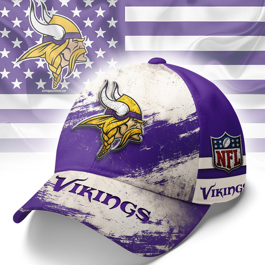 MIN x NFL Grunge Style Team Premium Cap 0207