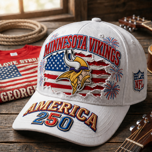 MIN x NFL Premium Cap 250 Years Anniversary Of Freedom 0107