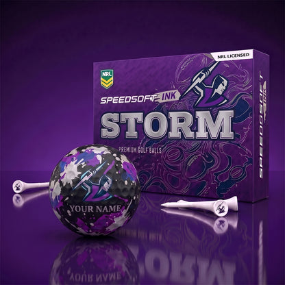 PREMIUM NRL X MS EXCLUSIVE PERSONALIZED GOLF BALL SET LIMITED EDTION