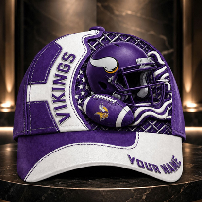 MV _NFL Legacy 3D Premium Leather Cap – Personalized Edition