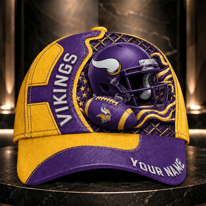 MV _NFL Legacy 3D Premium Leather Cap – Personalized Edition