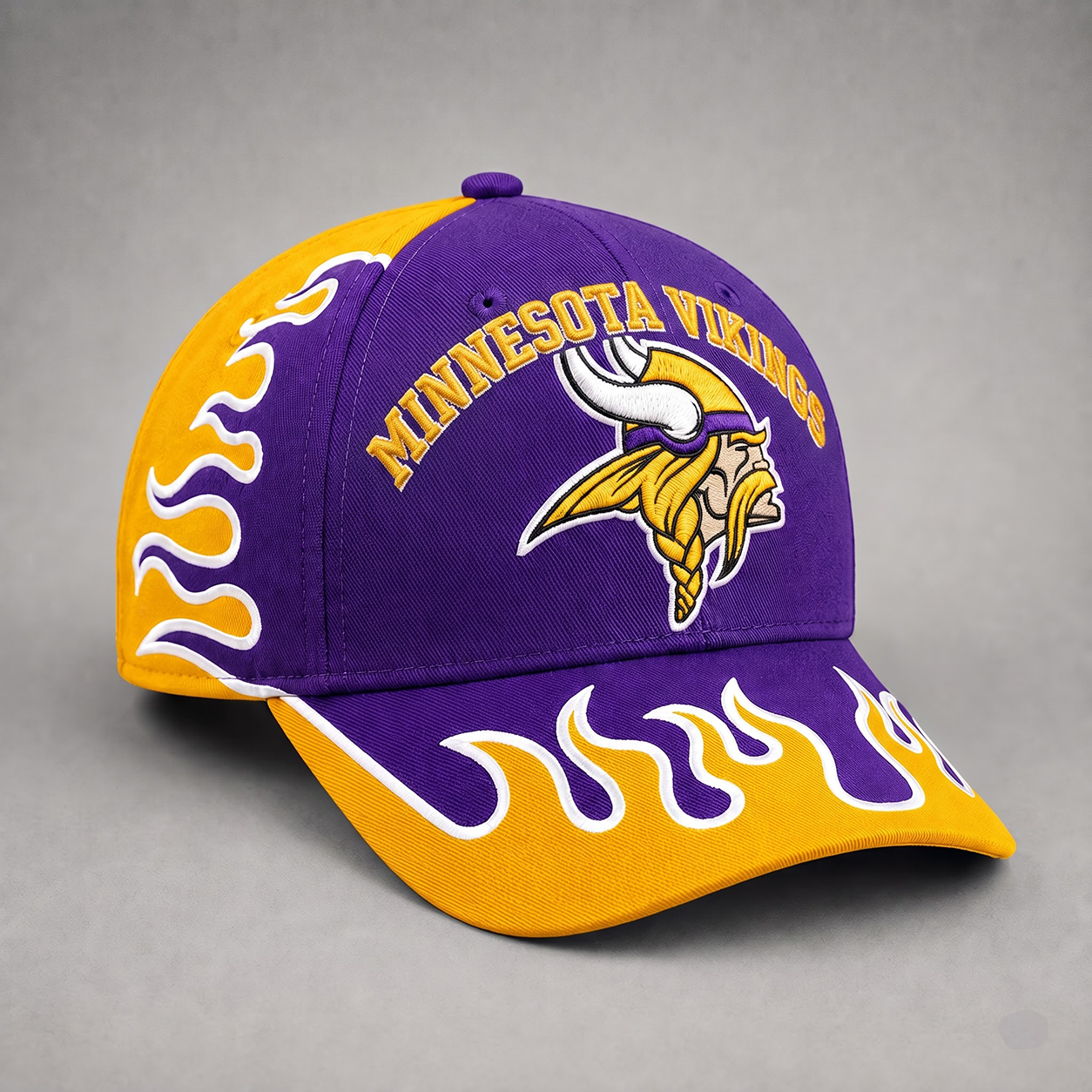 MV Premium NFL Flame Curved Brim Baseball Cap