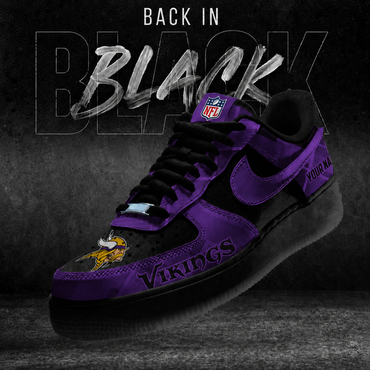MV x NFL Back In Black V2 AF1 Sneakers  270626