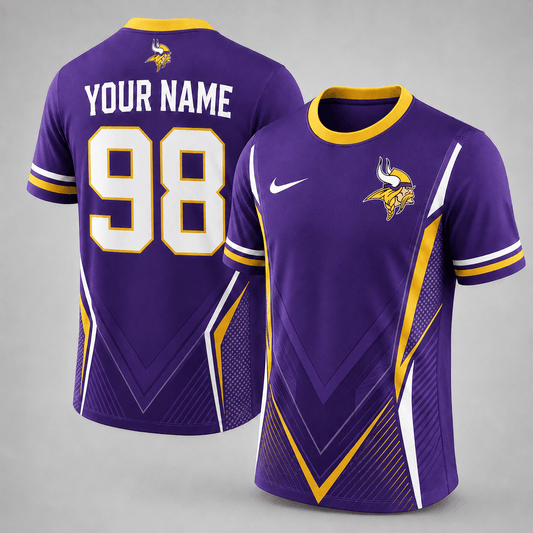 MV x NFL Custom Name Number Personalized Athletic T-Shirt