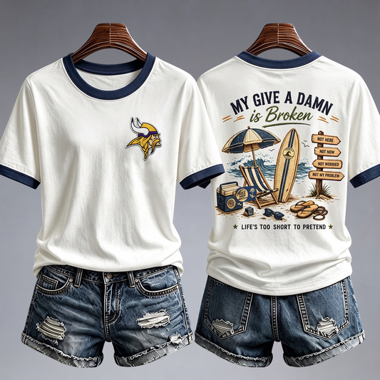 MV x NFL My Give A Damn Is Broken Shirt