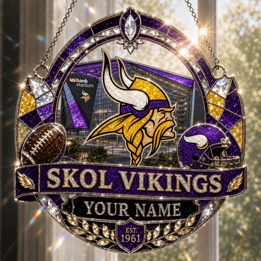 MV x NFL Premium Suncatcher Luxury Personalized Gift For Fan