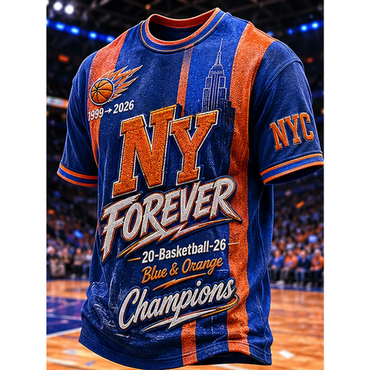 Men'S NYK Basketball Print Shirt V7 DATND TANTD 090626