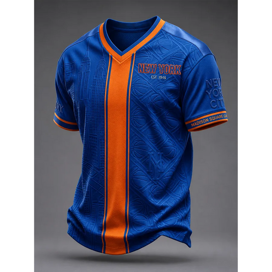 Men'S NYK Basketball Print Shirt V9 DATND TANTD 090626