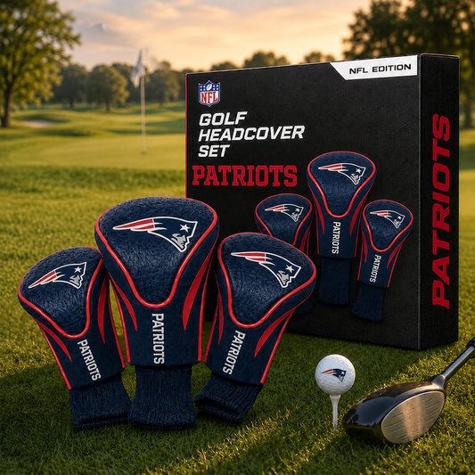 NE Team Golf NFL 3-Pack Contour Sock Headcovers