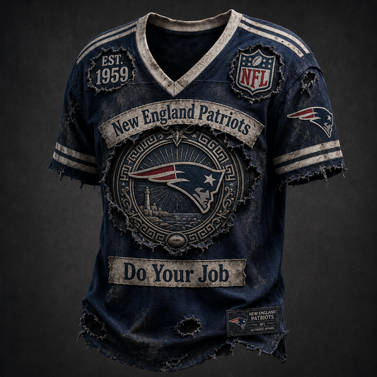 NE X NFL Exclusive V-Neck T-Shirt 2007
