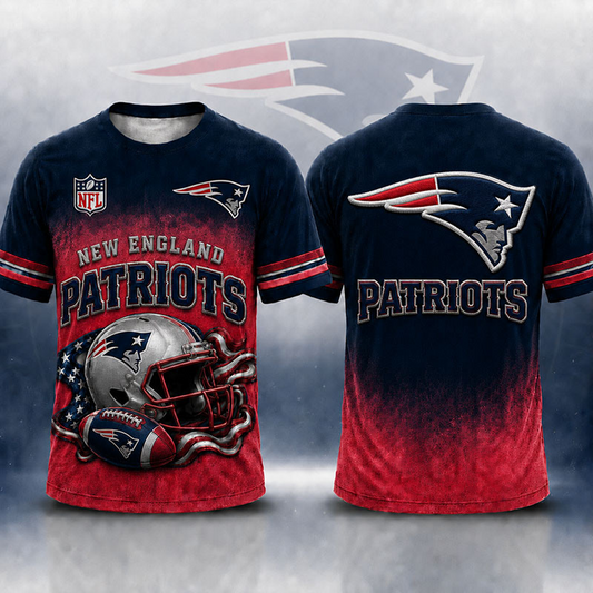 NE X NFL Premium Victory Series 3D T-Shirt 2107