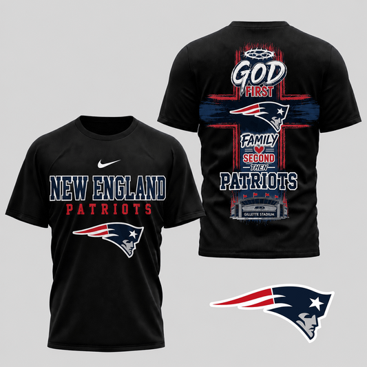 NE x NFL Faith Family Team Pride 3D T-Shirt 0207