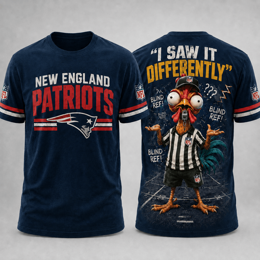 NE x NFL Premium Funny Blind Referee Mocking 3D Shirt Football Game Day Enthusiasts