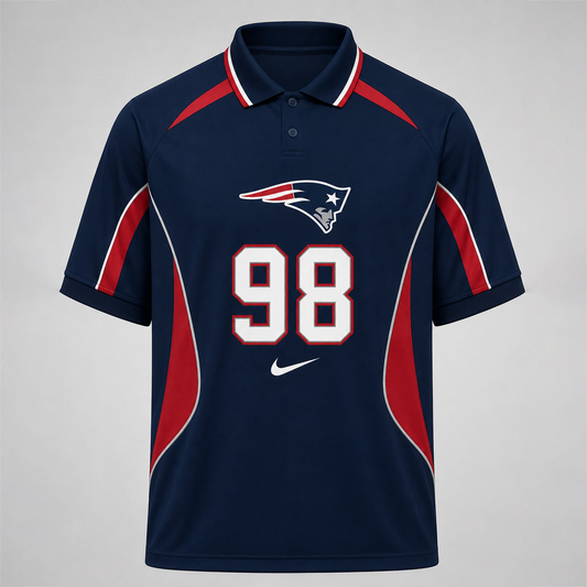 NEP Premium NFL Custom Number Sports Style Polo Shirt