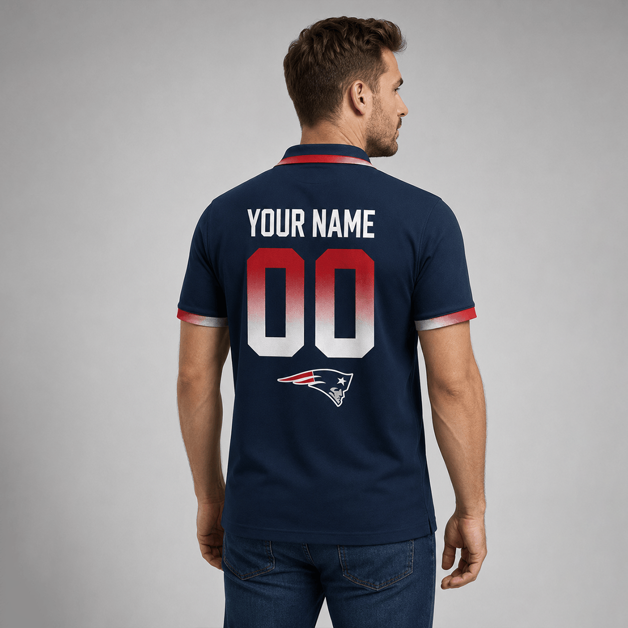NEP Premium NFL Personalized Match Day Polo Shirt